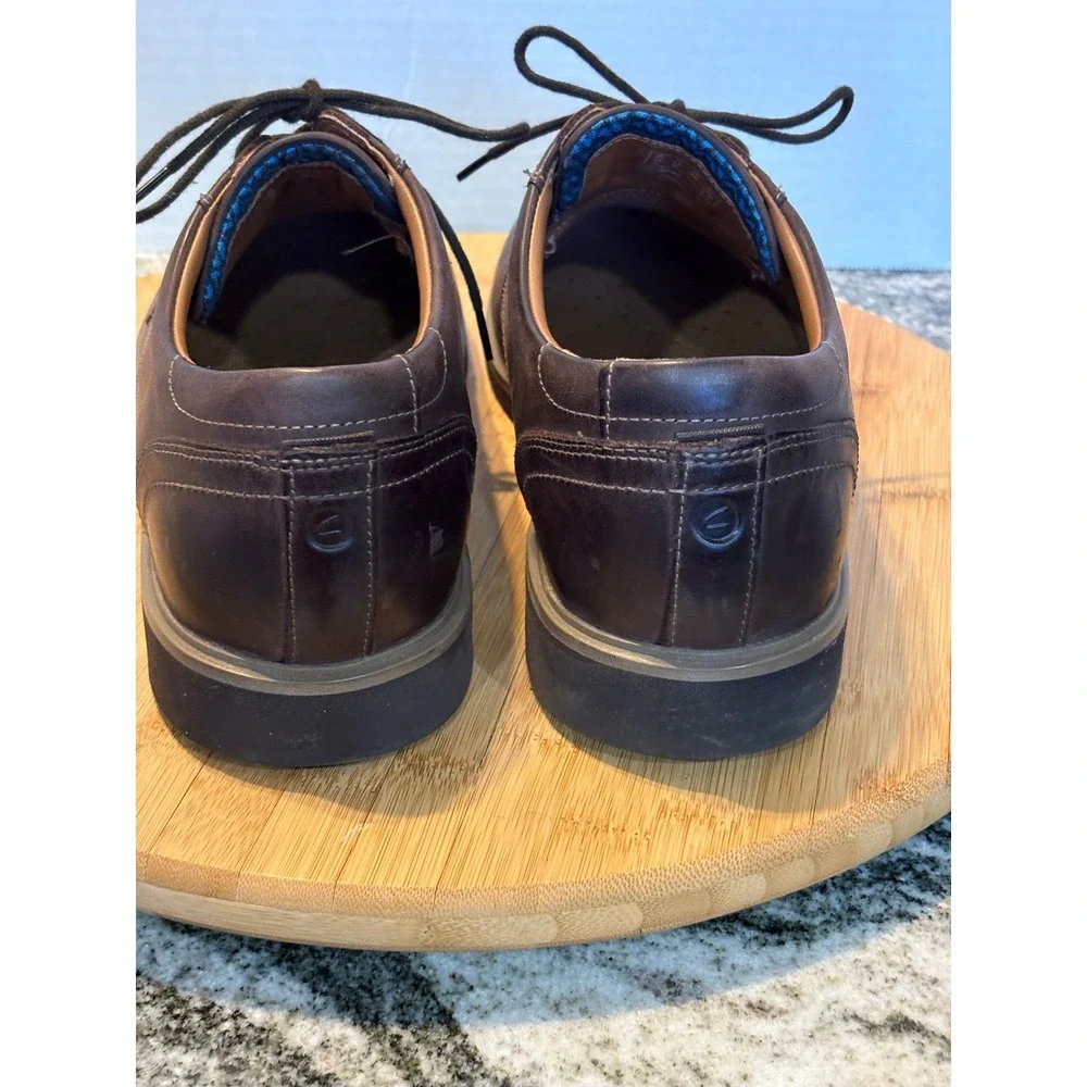 Mens Clarks Brown Leather Dress Oxford Active‎ Air Vent Comfort Size 12 SKU69